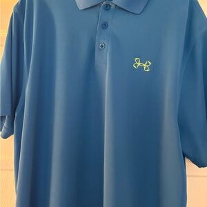 Under Armour Men's Blue Polo Shirt Size XL